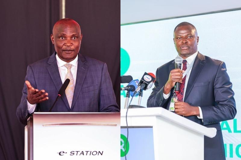 Collage photo of CS John Mbadi and Ndindi Nyoro.